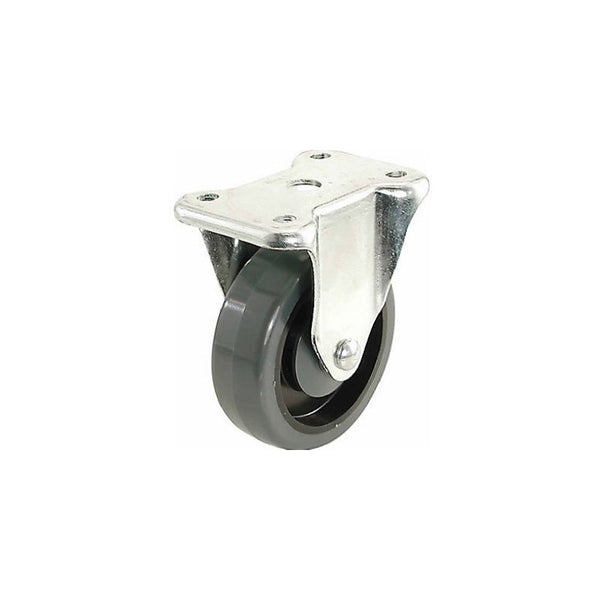 Shepherd Hardware 9786 400 Series 4-Inch Polypropylene Wheel Rigid Plate Caster, 275-lb Load Capacity