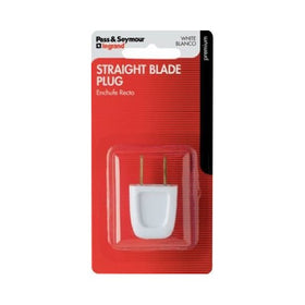 Pass & Seymour 2601WBPCC10 Easy Installation Plug, 125V, 10-Amp, White