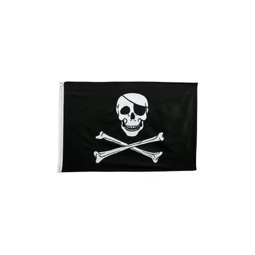 Pirate Flag Jolly Roger with Patch 3x5 ft 3 x 5 NEW