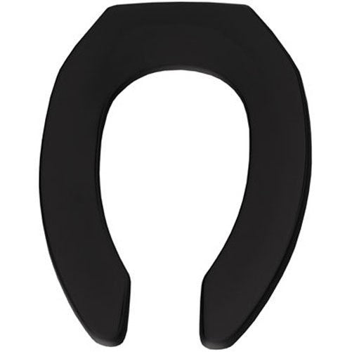 Bemis Commercial Plastic Toilet Seat with STA-TITE Commercial Fastening System, Elongated, Black, 7B1955CT 047