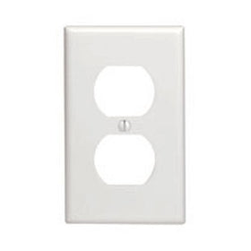 Leviton 88003-WMP 10 pack 1 Gang Wallplates, Duplex Receptacle, White