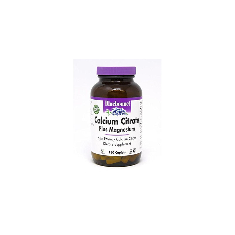 BlueBonnet Calcium Plus Magnesium Caplets, 180 Count