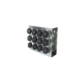 Prodyne M-912 Stainless Steel Spice Rack, 12-Bottle