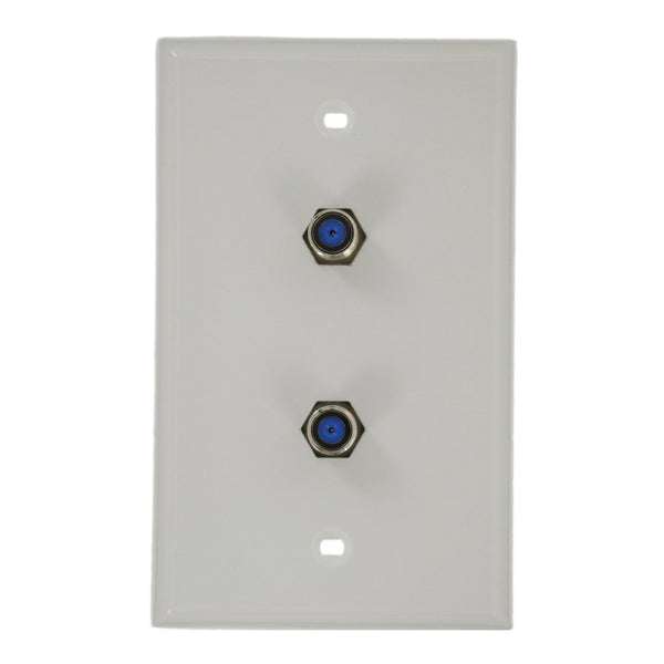 Leviton 80782-W Standard Video Wall Jack, F X F, White