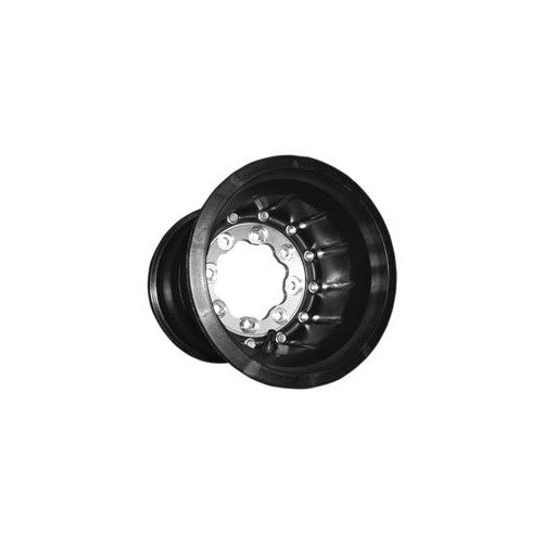 Hiper Technology Tech 3 ATV Carbon Fiber Wheel - Dual Beadlock - 9x9 - 45 Offset - 4/110,4/115 - Black , Bolt Pattern: 4/110,4/115, Rim Offset: 45, Wheel Rim Size: 9x9, Color: Black, Position: Rear
