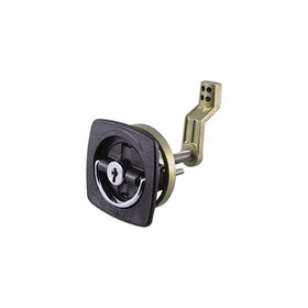 Perko 0931DP1BLK Black Marine Hatch Flush Lock with Latch
