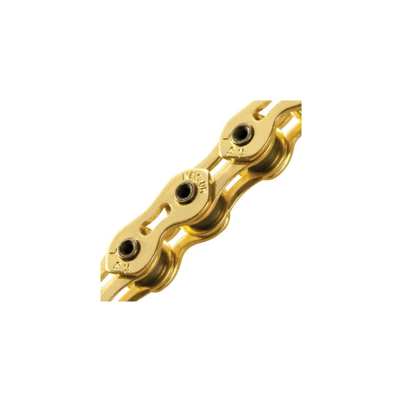 KMC K710SL SuperLite Kool Bicycle Chain (1-Speed, 1/2 x 1/8-Inch, 100L, Ti-N Gold)