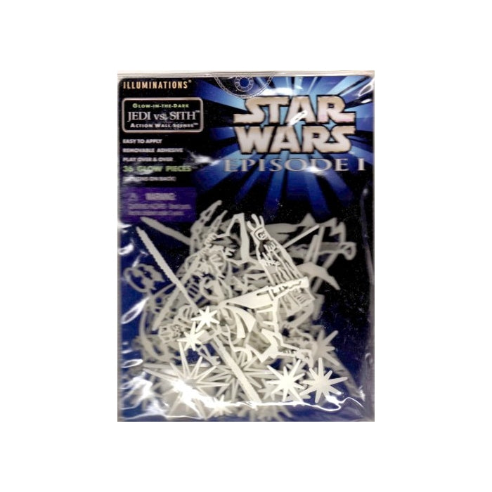 Star Wars Episode I: The Phantom Menace Jedi Vs. Sith Glow-in-the-dark Action Wall Scene
