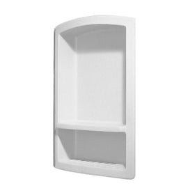 Swanstone RS-2215-010 Recessed Shampoo Shelf, White Finish