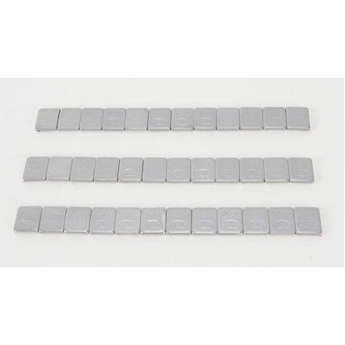 K&L Supply Steel Stick On Wheel Weights - Silver - 1/4oz. 32-2415