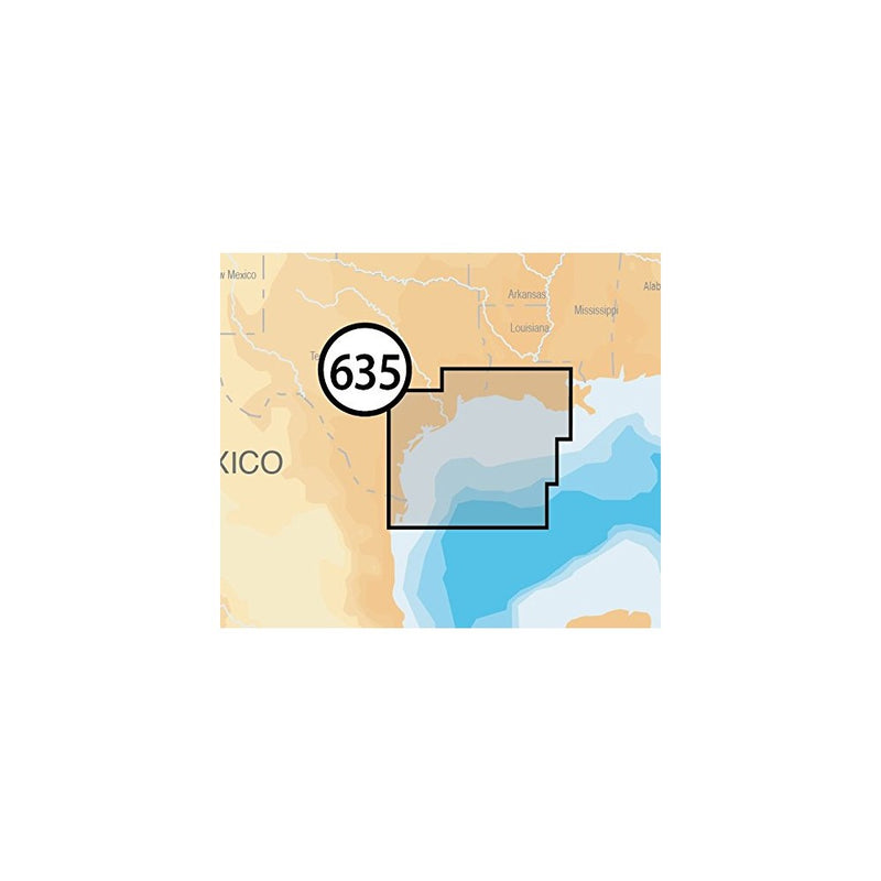 Navionics Platinum SD 635 West Gulf of Mexico Nautical Chart on SD/Micro-SD Card - MSD/635P