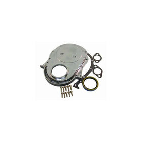 Racing Power Company R8422 Polished Aluminum Timing Chain Cover for Big Block Chevy