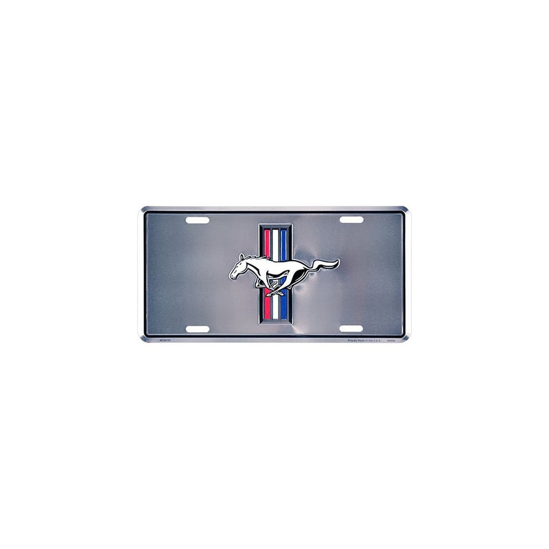 HangTime Ford Mustang Metal License Plate 6 x 12