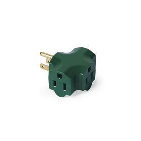 Master ElectricianKAB3FT-13 OutletHeavy DutyGrounded Indoor Adaptor, Green