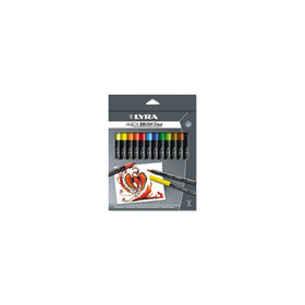 LYRA Dual Tip Marker, 12 Pack, Assorted (DIX6521120)