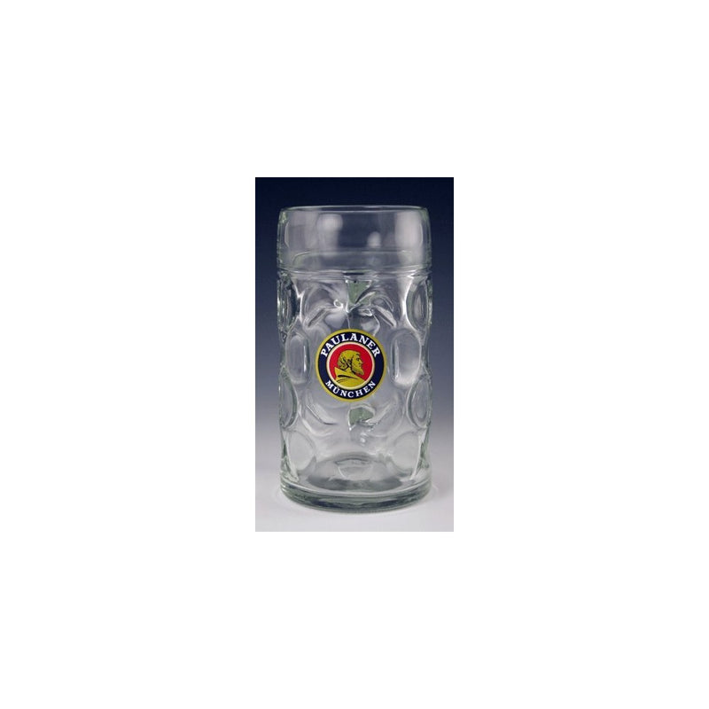 Paulaner Dimpled Isar Beer Mug - 1 Liter Mass Krug