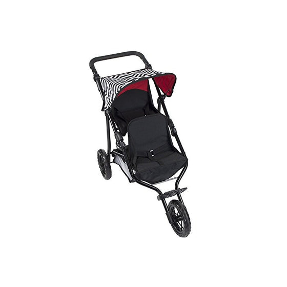 Deluxe Double Jogger Doll Twin Stroller Adjustable Handle High Quality Performance