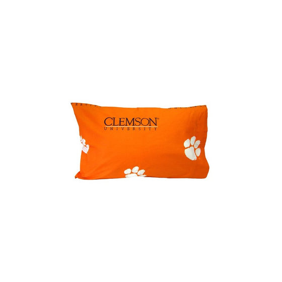 College Covers Clemson Tigers Pillowcase Pair - Solid (Includes 2 Standard Pillowcases)