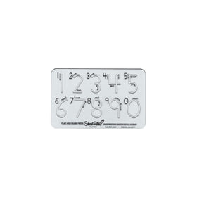 School-Rite Number Templates, Plastic Writing Aide Number Stencil Set, Basic Number Set
