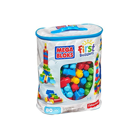 Mega Bloks First Builders Big Building Bag, 80-Piece (Classic)