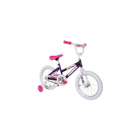 Dynacraft Magna Starburst Girls BMX Street/Dirt Bike 16", Purple/White/Pink