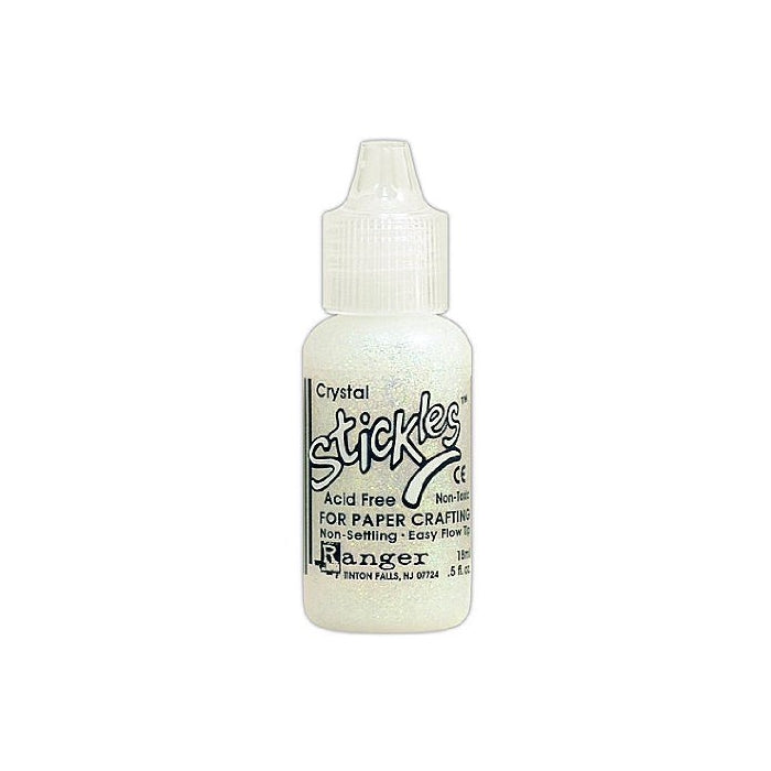 Ranger Stickles Glitter Glue crystal 0.5 oz. bottle [PACK OF 6 ]