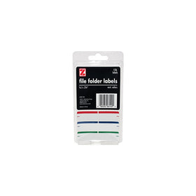 ADVANTUS Self Adhesive File Folder Labels, 9/16 x 2-3/4 Inches, 126 Labels, Assorted Colors (Z06140)