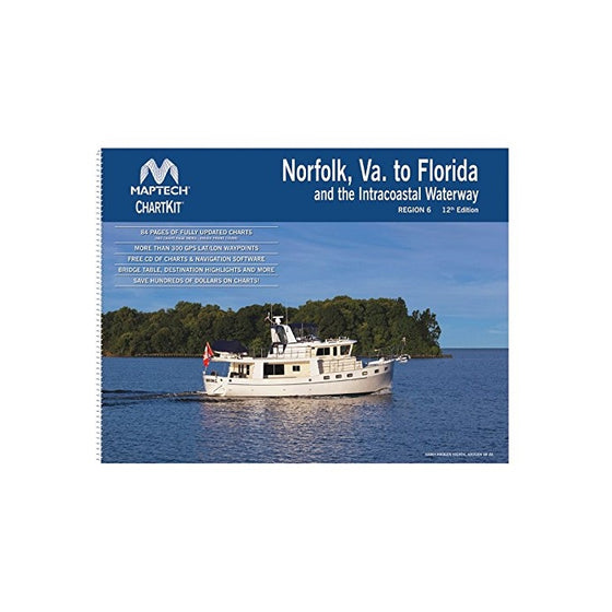 ChartKit Region 6: Norfolk VA to Jacksonville, FL including ICW, 12th Edition