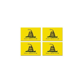 Gadsden Don't Tread On Me - Sheet of 4 - Window Bumper Sticker