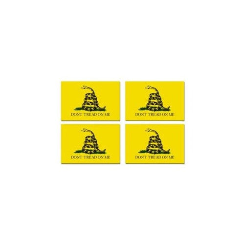 Gadsden Don't Tread On Me - Sheet of 4 - Window Bumper Sticker