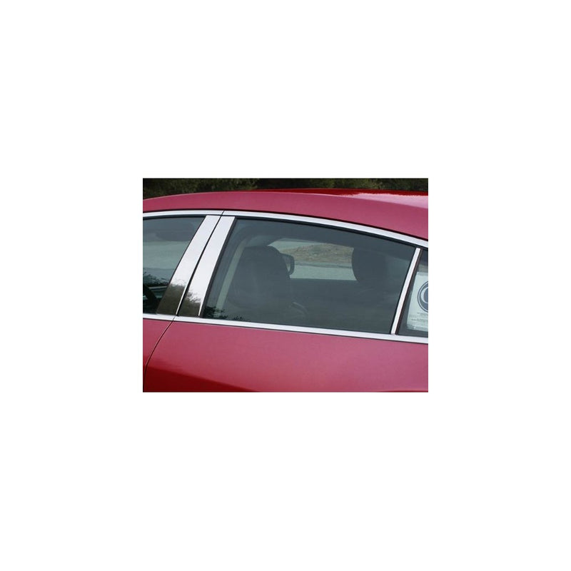 QAA FITS LACROSSE 2010-2016 BUICK (6 Pc: Stainless Steel Pillar Post Trim Kit, 4-door) PP50521