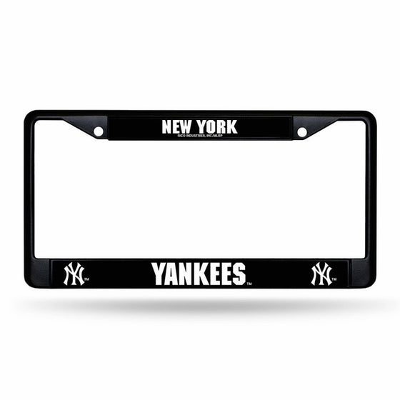 New York Yankees MLB Black (Metal) Lincense Plate Frame