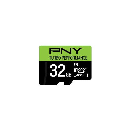 PNY U3 Turbo Performance 32GB High Speed MicroSDHC Class 10 UHS-I, up to 90MB/sec Flash Card (P-SDU32GU390G-GE)