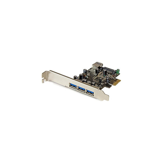 StarTech.com 4 Port PCI Express USB 3.0 Card 3 External and 1 Internal - Standard and Low-Profile PEXUSB3S42