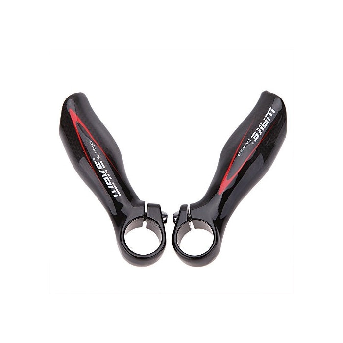 Lixada Bicycle Handlebar Ends 1 Pair Carbon Fiber MTB Road Bike Bar Ends BarEnds 22.2mm