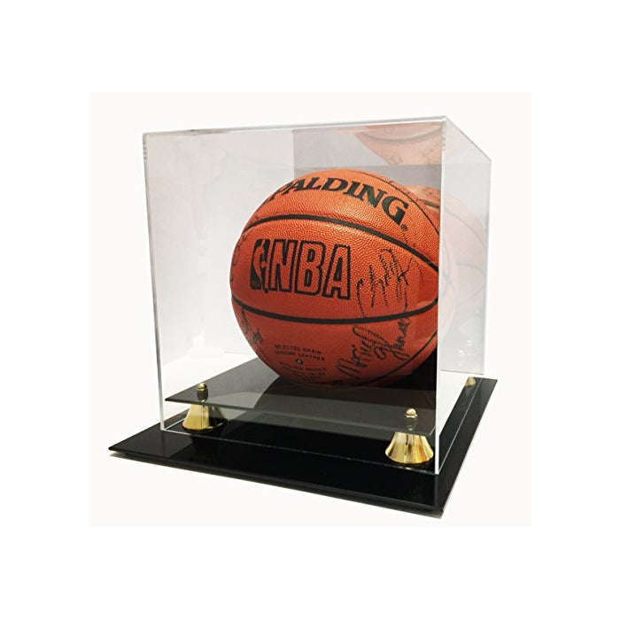 Max Protection Deluxe UV Protected Acrylic Basketball Display Case with Mirrored, Back
