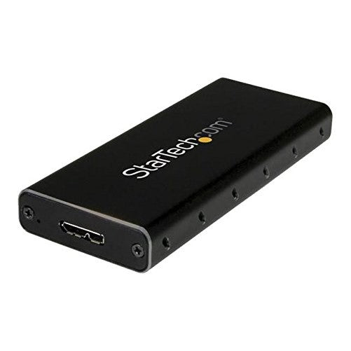 StarTech.com USB 3.1 Gen 2 mSATA Drive Enclosure, Half-Size, Aluminum (SMS1BMU313)