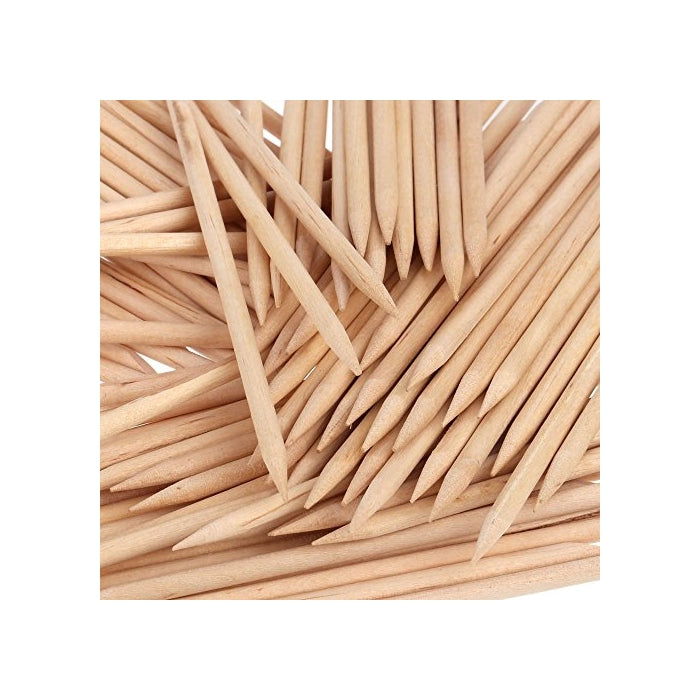 Orange Wood Sticks, Nail Art, Cuticle Pusher Remover, Manicure Pedicure Tool (100 Pieces)