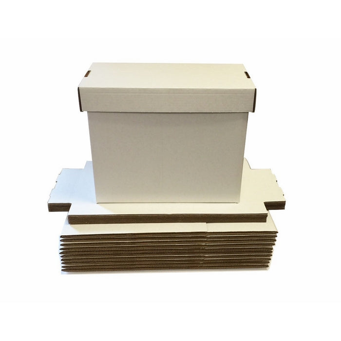 10 SHORT Comic Storage Boxes - Full Bundle - Each box Holds 150 - 175 Comic Books - WHITE