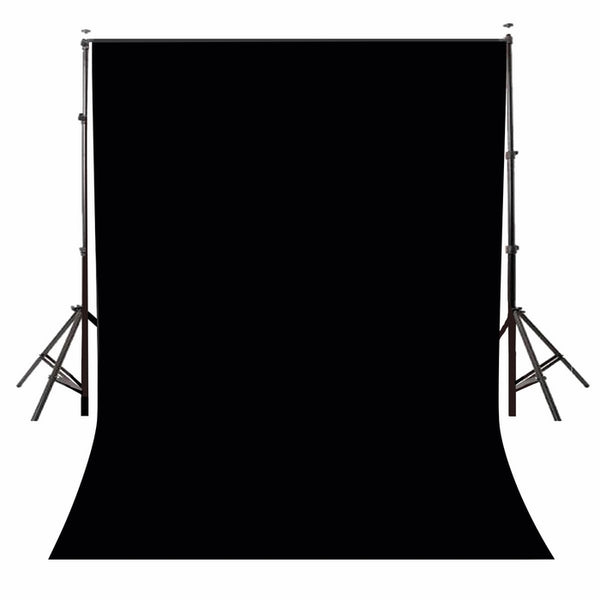 Lyly County Background 5x7ft Non-woven Fabric Solid Color Black Screen Photo Backdrop Studio Photography Props LY062