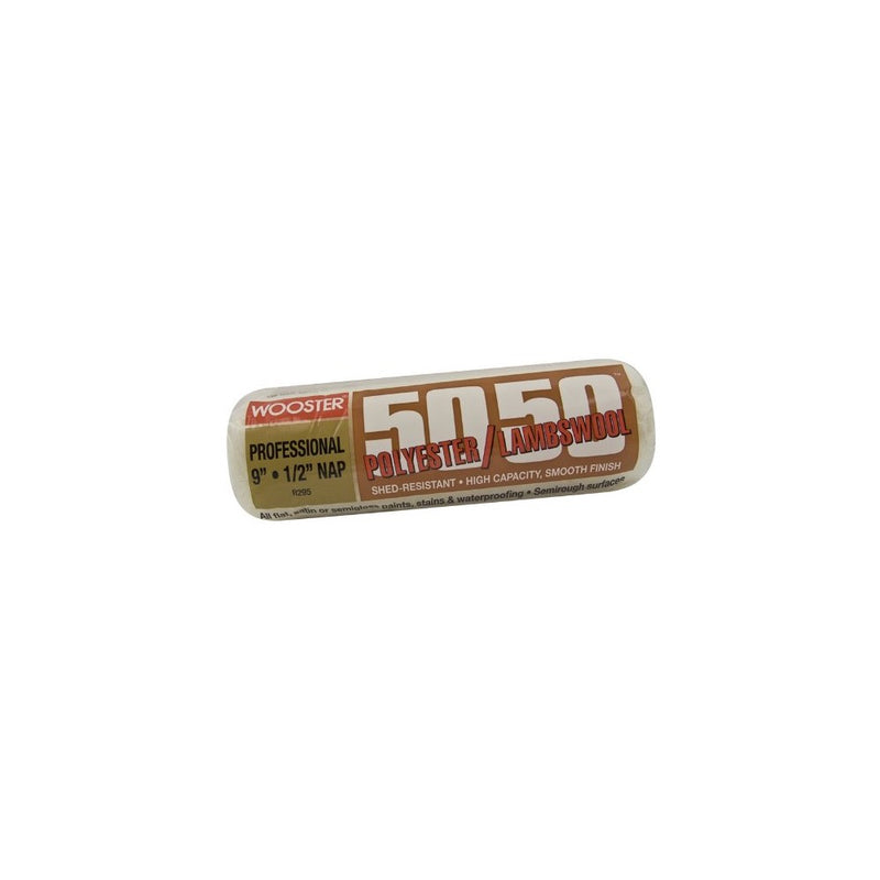 Wooster Brush R295-9 Wooster 50/50 Roller Cover, 1/2-Inch Nap, 9-Inch