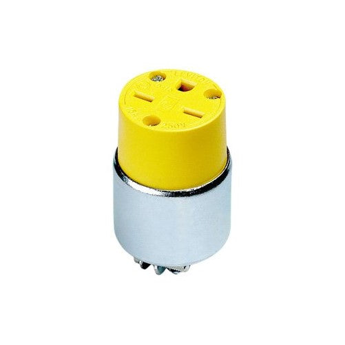 Leviton 615CA 15 Amp, 250 Volt, Cord Outlet, Armored, Grounding, Steel