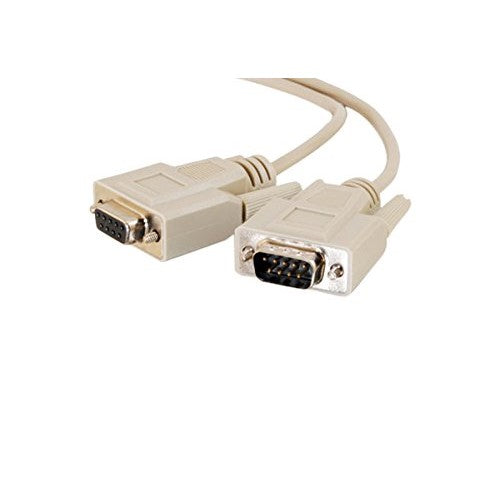 C2G 02713 DB9 M/F Serial RS232 Extension Cable, Beige (15 Feet, 4.57 Meters)