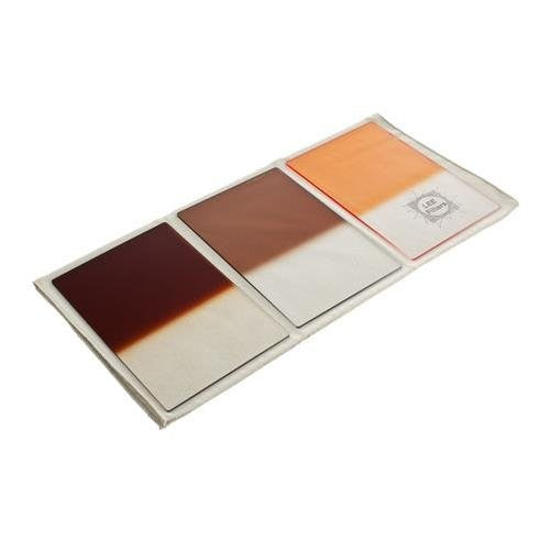 Lee 4 x 6" Autumn Tint Resin Filter Set (Graduated Filters - Hard Edge - Chocolate 2, Tobacco 2, Coral 6)