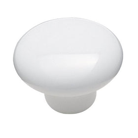 Amerock 217WHT Allison Value 1-1/2 in (38 mm) Diameter White Cabinet Knob