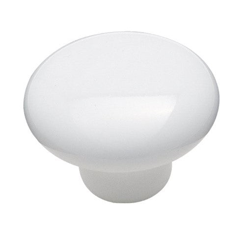Amerock 217WHT Allison Value 1-1/2 in (38 mm) Diameter White Cabinet Knob