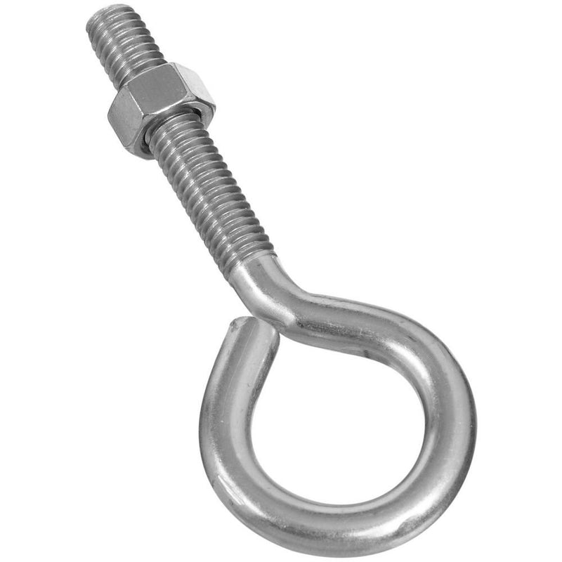 National Hardware N221-648 2161BC Eye Bolt in Stainless Steel, 3/8" x 4"