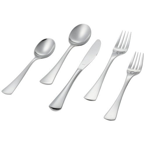 Ginkgo International Mariko 20-Piece Stainless Steel Flatware Place Setting, Service for 4