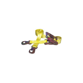 Keeper 04105 Ratcheting Tie-Down with Flat Snap Hooks. 2" x 7', 2,000 lbs Working Load Limit