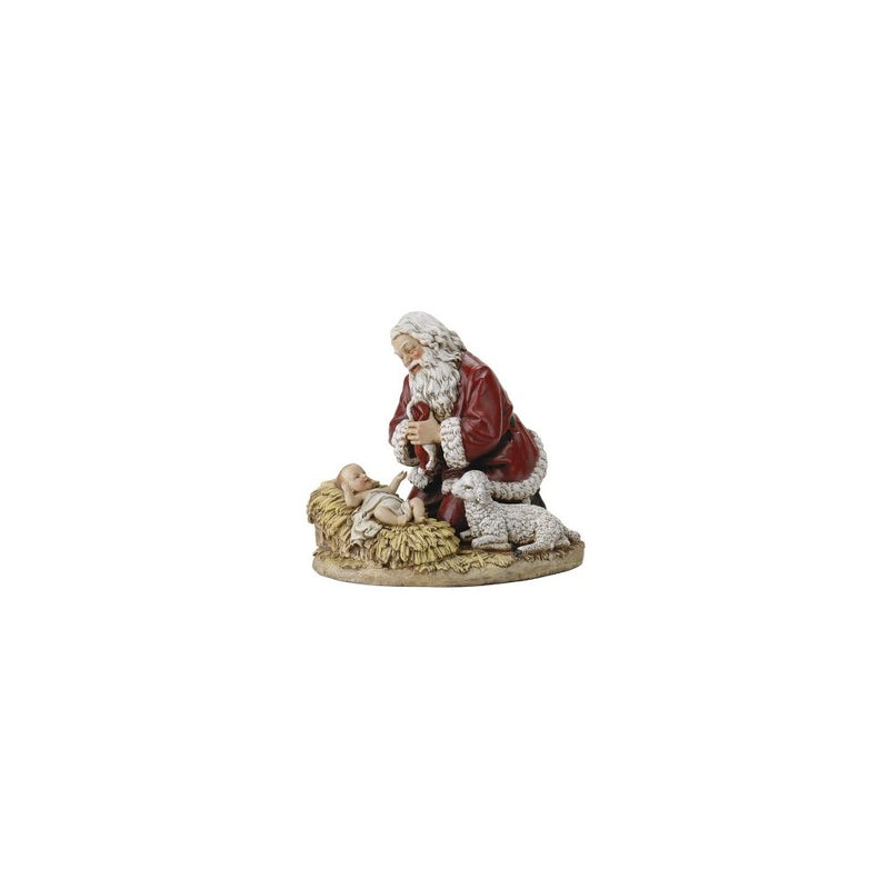Joseph's studio by Roman The Kneeling Santa Figure 8-3/4-Inch